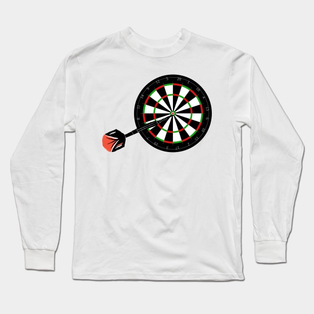 red black target archery design Long Sleeve T-Shirt by Artistic_st